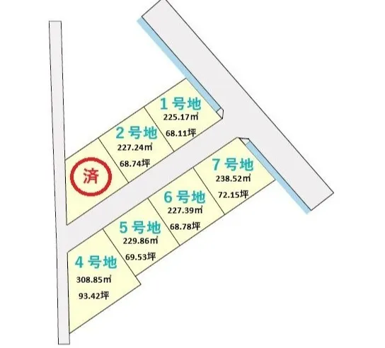 筑後市久富7区画分譲地