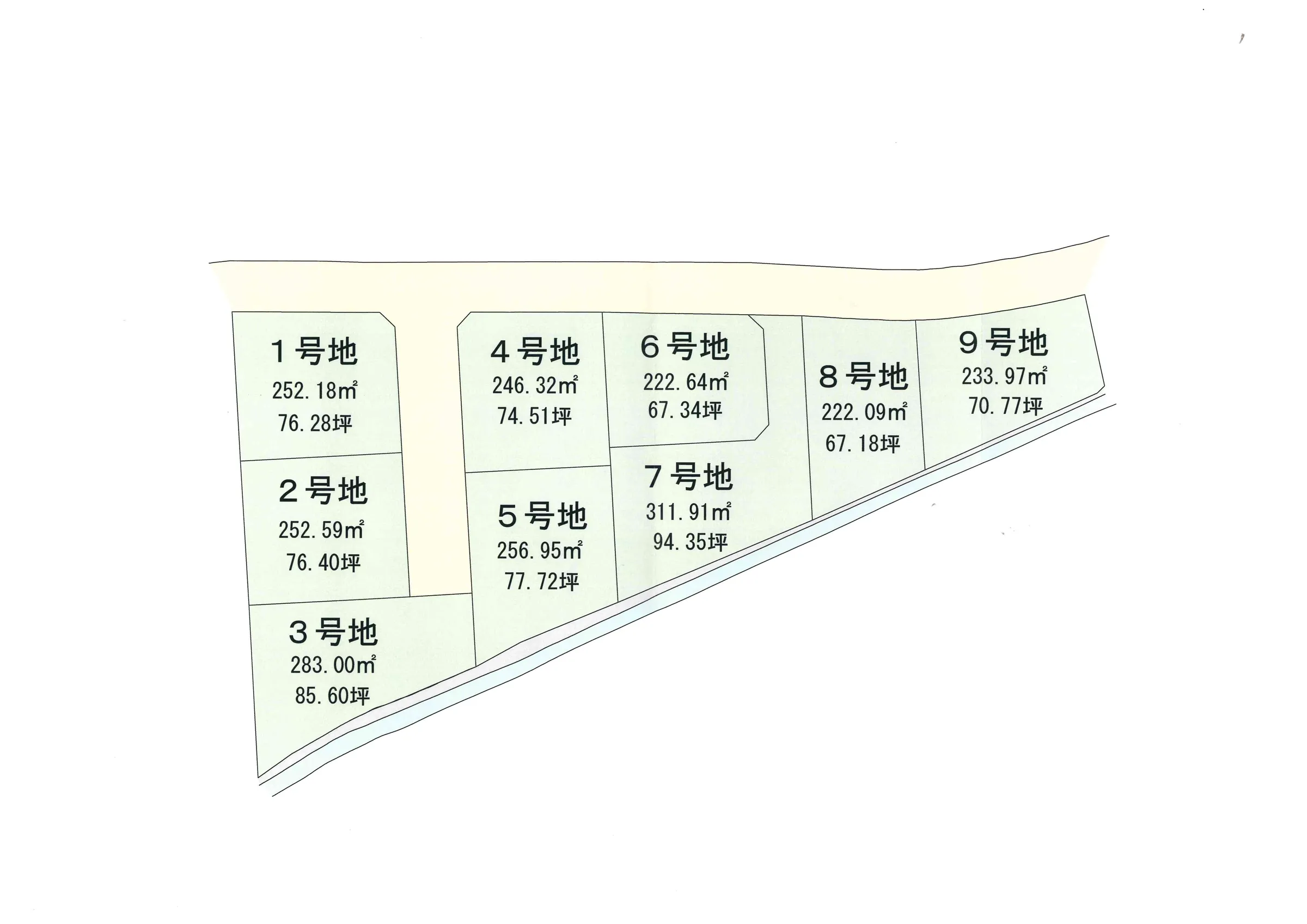 八女市納楚９区画分譲地 - 画像2