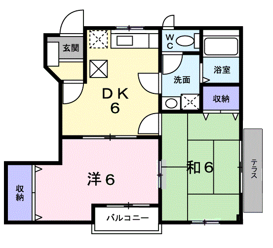 カルムB棟101 - 画像2
