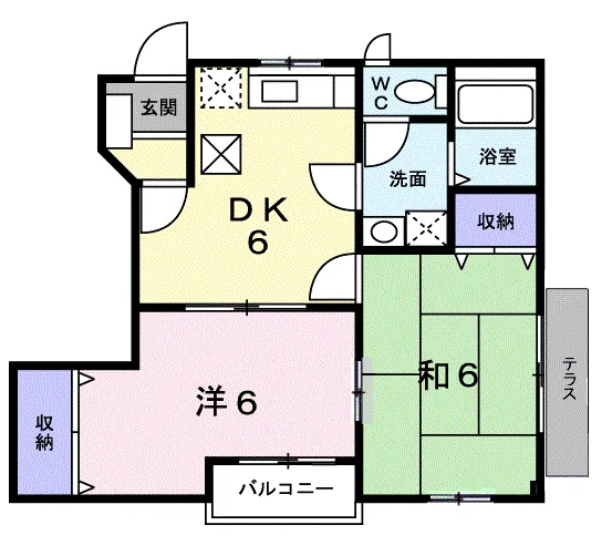 カルムB棟101 - 画像2