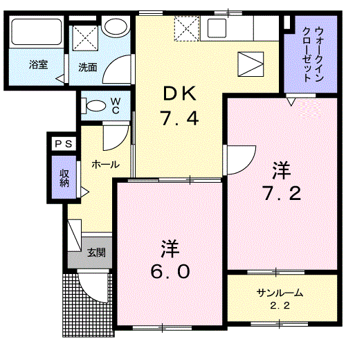 グレイスヒル弐番館102 - 画像2