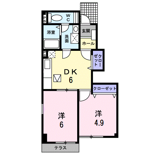 ケント・アヴェニュー弐番館104 - 画像2