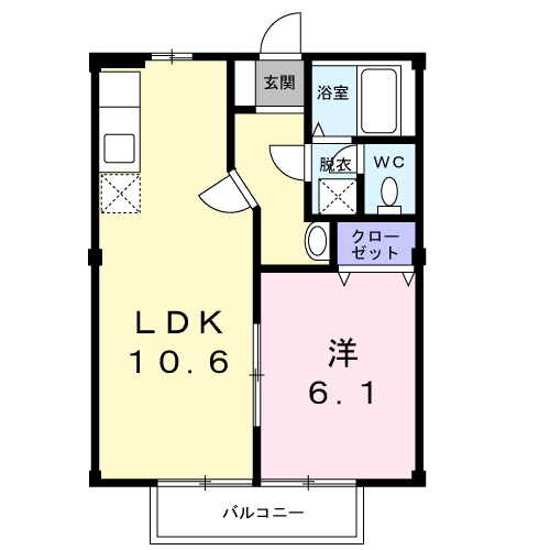 ニューシティ広川A102 - 画像2