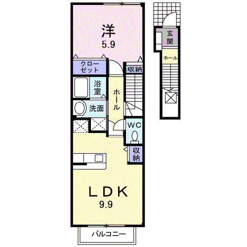 ルート3＆カーサⅡ204 - 画像2