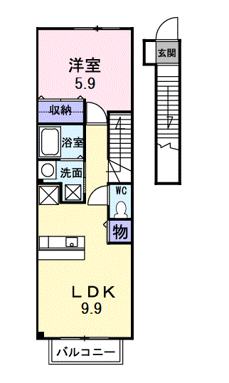 エアリーヴィラ壱番館204 - 画像2