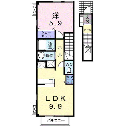 エアリーヴィラ弐番館205 - 画像2