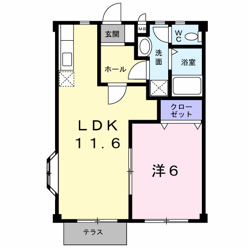 サザンコート長崎(A)104 - 画像2