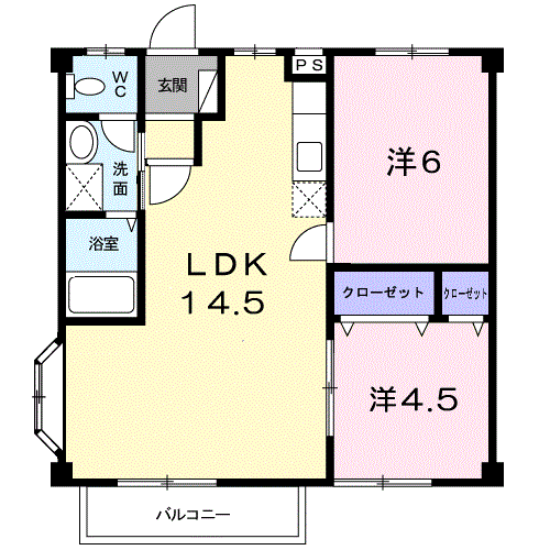 ハイツウイステリア(A)206 - 画像2