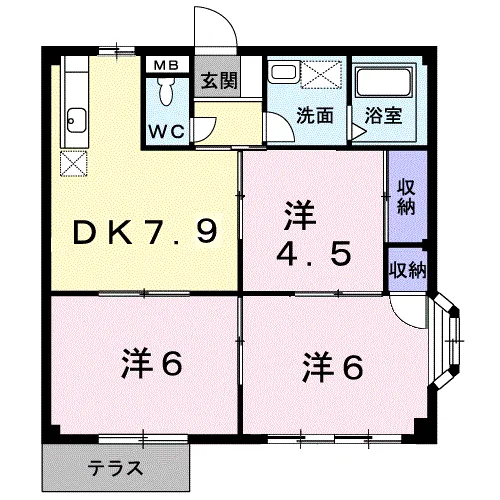 プレジデントハイツ近藤(A)101 - 画像2