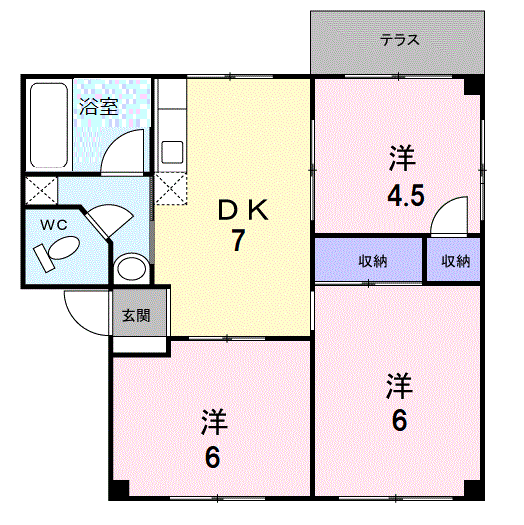 長浜ハイツ102 - 画像2