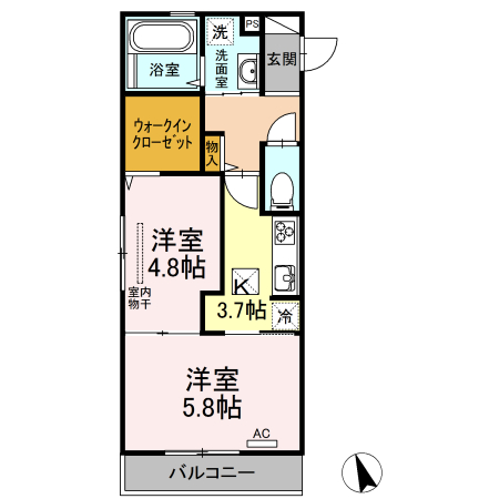 D-room桜雲110 - 画像2