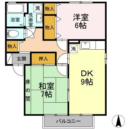 アムール・シャトーA棟202 - 画像2
