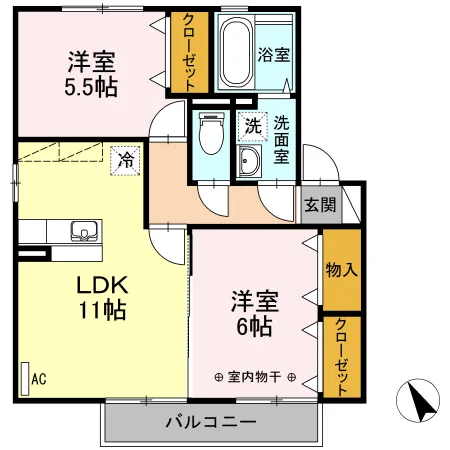グランモアシティB棟212 - 画像2