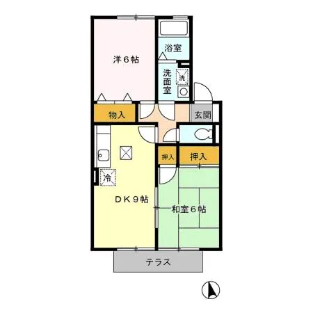 グレープヒルズ羽犬塚ⅠB棟107 - 画像2