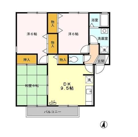 セジュール二本松C棟201 - 画像2