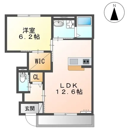 ルーラル北西原A棟103 - 画像2