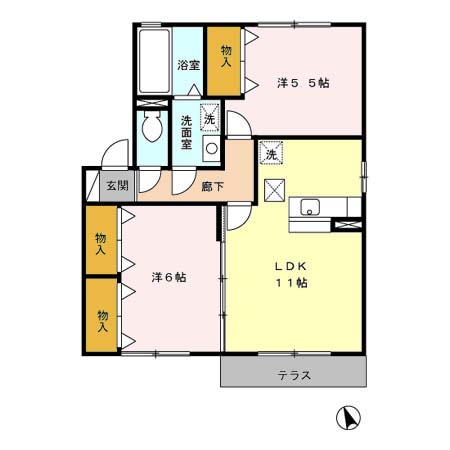 アルシオネC棟106 - 画像2