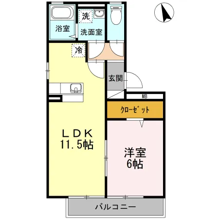 リーベB棟210 - 画像2