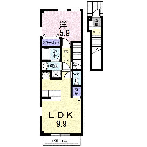 ボンヌ・シャンス二番館204 - 画像2