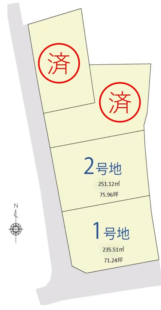 八女市本4区画分譲地 - 画像3