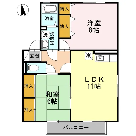 アクールB棟105 - 画像2