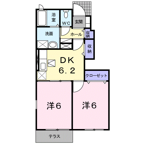 ランドマークけやきⅥ番館104 - 画像2