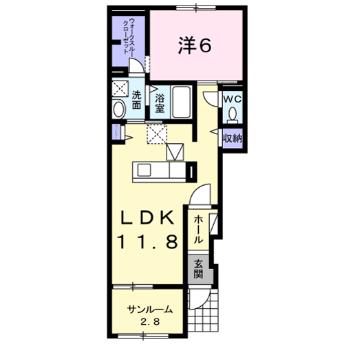 サンリット広川Ⅱ 103 - 画像2