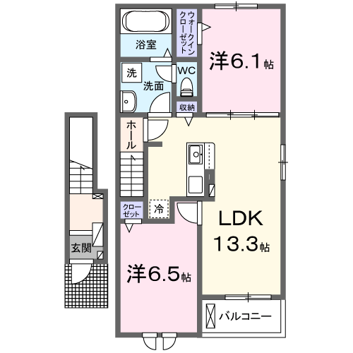 ボニータカサスⅢ203 - 画像2