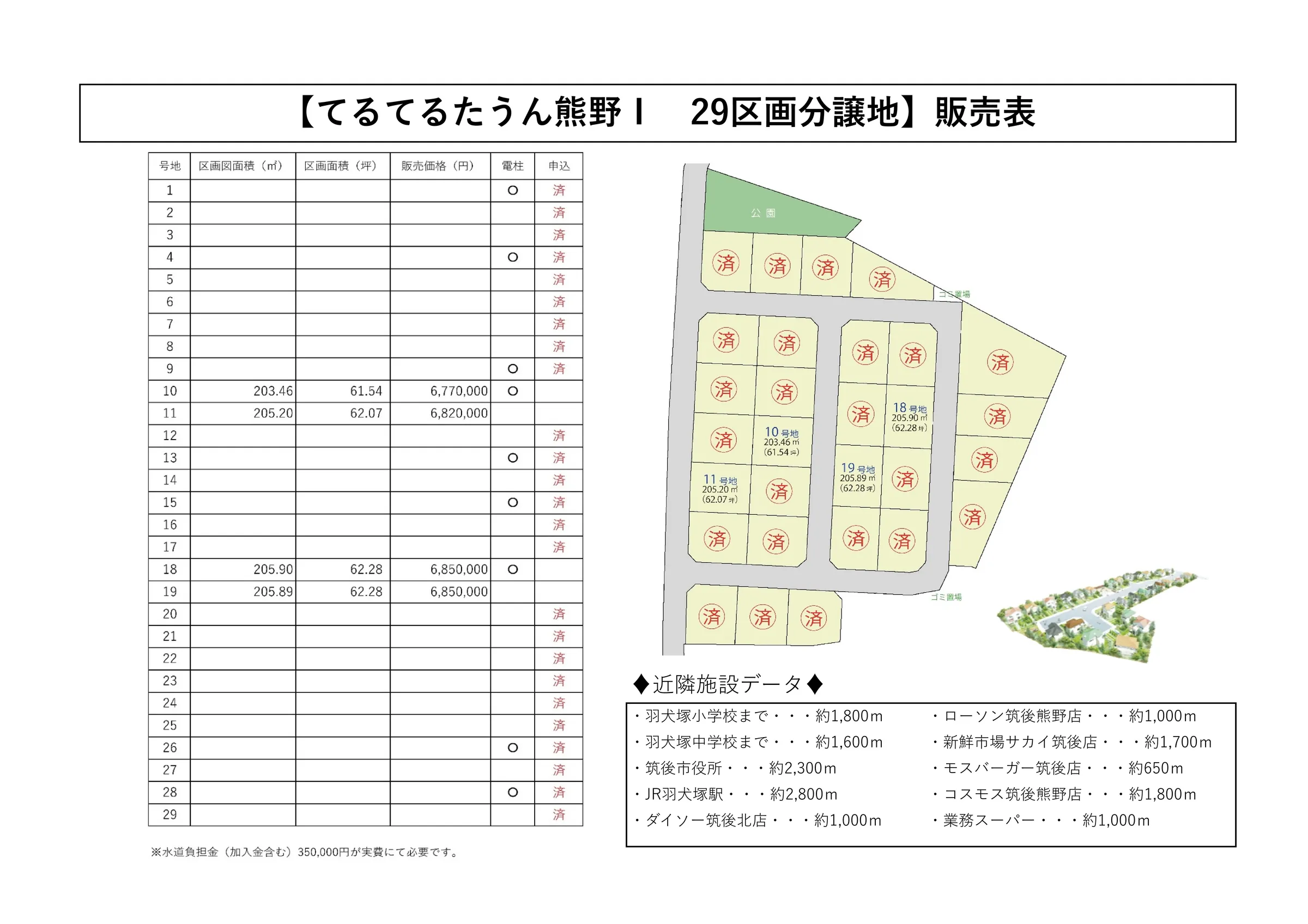 筑後市熊野29画分譲地 - 画像2