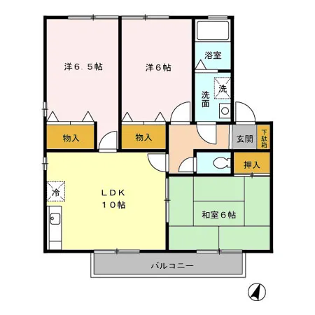 セジュール二本松A棟207 - 画像2