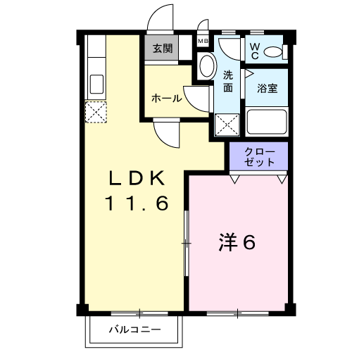 フラワーハイツ一条(B)203 - 画像2